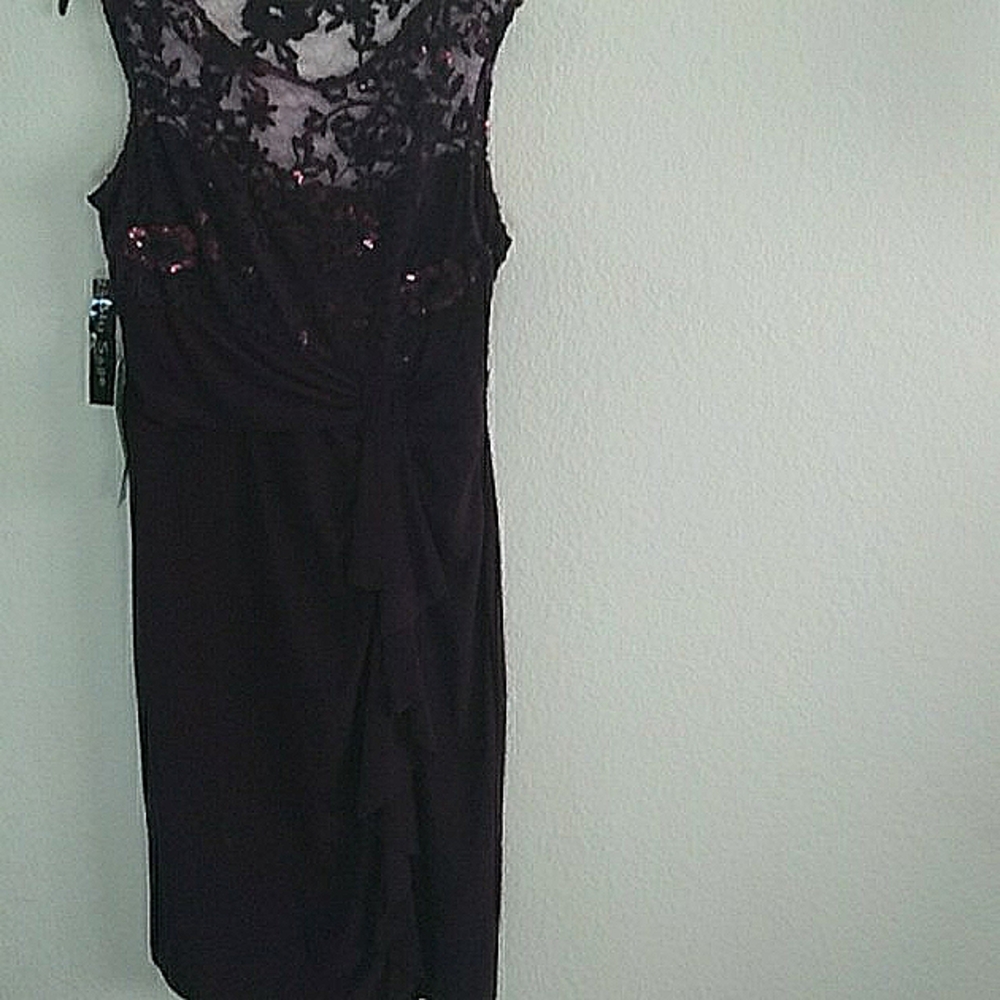 Blu Sage, Eggplant Dress SZ 12
